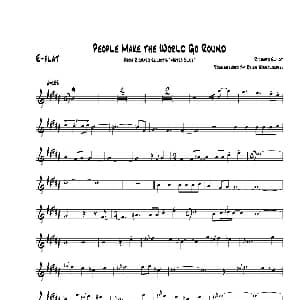 萨克斯谱 | People Make The World Go Round E flat