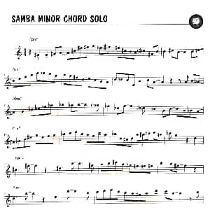 萨克斯谱 | SAMBA MINOR CHORD SOLO