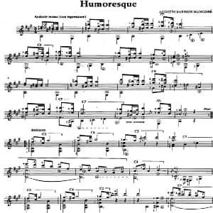 Humoresque 吉他谱 奥古斯汀 巴里奥斯 曼戈雷 Agustin Barrios Mangore