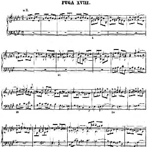 巴赫 平均律钢琴曲集 第二卷 之赋格曲 钢琴谱 巴赫