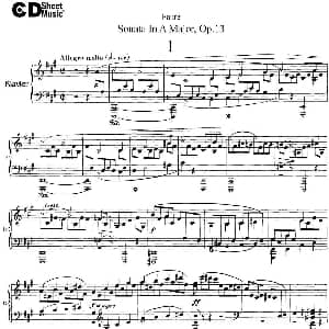 小提琴谱 | Violin Sonata No.1 Op.13 小提琴 钢琴伴奏