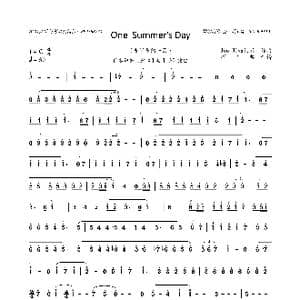 OneSummer'sday_歌曲简谱