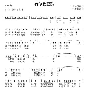 有你我更酷_通俗唱法乐谱_词曲:郭万里 康魁宇