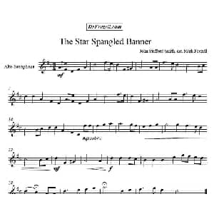 萨克斯谱 | The Star Spangled Banner 中音萨克斯