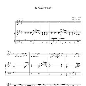 柠檬草的味道 钢琴谱 麦比多多