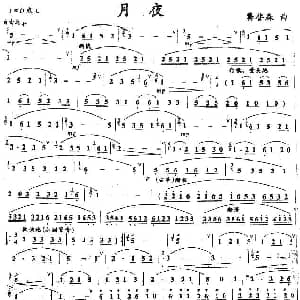 笛子谱 | 月夜