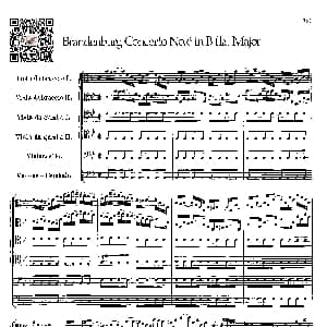 小提琴谱 | 勃兰登堡第六协奏曲 弦乐合奏总谱 巴赫