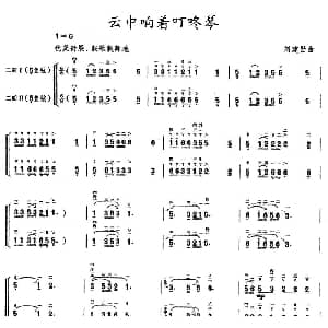 二胡谱 | 云中响着叮咚琴 二胡二重奏 刘建勋
