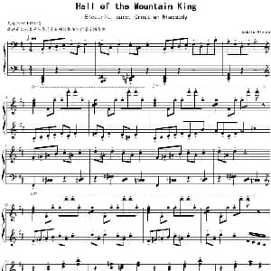 Hall of The Mountain King 钢琴谱 马克西姆maksim