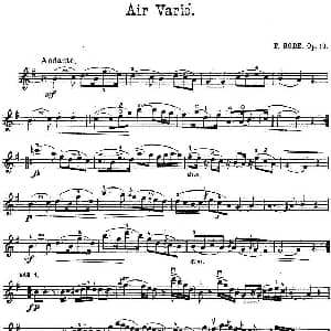 小提琴谱 | Air Varie Op.10 罗德