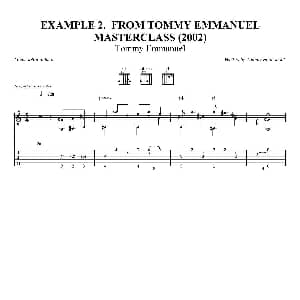 tommy emmanuel masterclass example 2 吉他谱