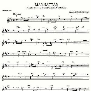 萨克斯谱 | MANHATTAN