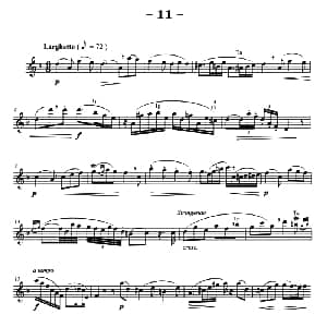 萨克斯谱 | 菲林萨克斯管练习曲 11 弗朗茨 威廉 费林原曲 李志远改编