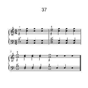 加强手指独立性的练习 37 钢琴谱