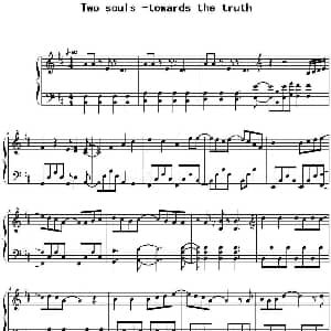 Two souls towards the truth 钢琴谱 fripSide