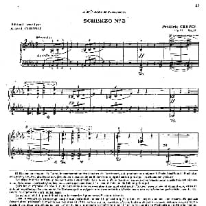 Scherzo no.2 in b flat Minor Op.31 钢琴谱 肖邦 chopin