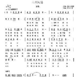 山西风情_民歌简谱_词曲:魏力兴 魏黎 贾金喜