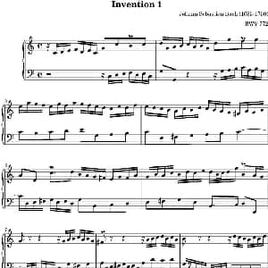 15首巴赫二部创意曲集 钢琴谱 巴赫