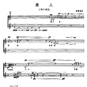琵琶谱 | 清人 女高音 琵琶 五线谱 欧晓哲
