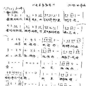 北京祝福你_歌谱投稿
