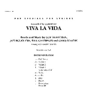 小提琴谱 | VIVA LA VIDA 总谱