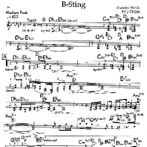 B Sting 钢琴谱