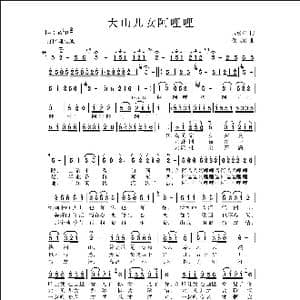 大山儿女阿哩哩 _歌曲简谱_词曲:周勇军 侯卫国
