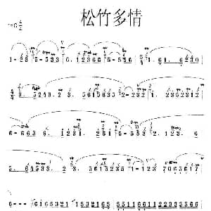 笛子谱 | 松竹多情