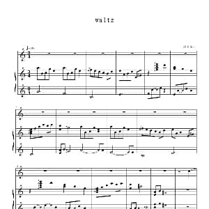waltz 钢琴谱 须釜俊一