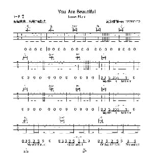 You Are Beautiful 吉他谱 James Blunt
