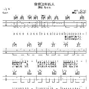 像我这样的人 吉他谱 毛不易 毛不易词曲 学院琴社