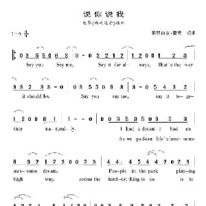 说你说我 美国 _外国歌谱_词曲:莱昂内尔 里奇 莱昂内尔 里奇