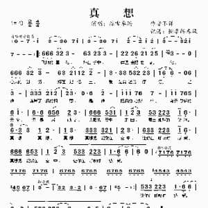 真想_歌谱投稿