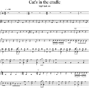 Ugly Kid Joe Cat's in the cradle 爵士鼓谱