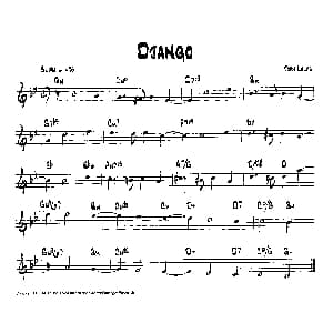 DJANGO 降B爵士乐谱