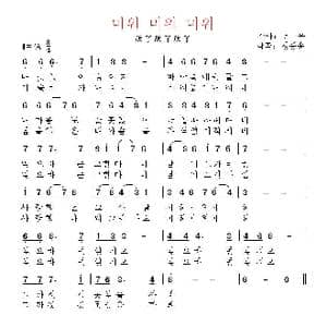 韩国 미워 미워 미워_歌曲简谱_词曲:郑玉 翻译:郑学哲 郑枫松