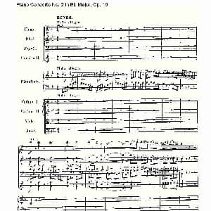 Bb大调钢琴第二协奏曲 Op. 19 第三乐章 钢琴谱