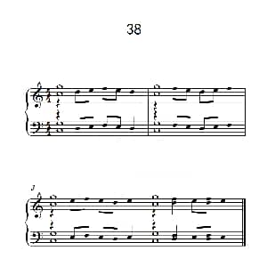 加强手指独立性的练习 38 钢琴谱