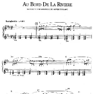 Au bord de la riviere 钢琴谱