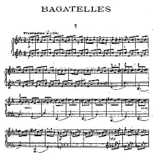 Ten Bagatelles Op.5 钢琴谱 亚历山大 齐尔品 Alexander Tcherepnin