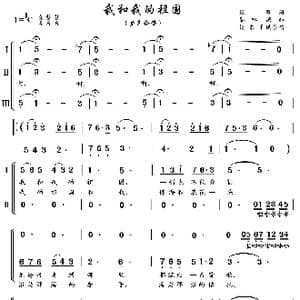 我和我的祖国 _歌曲简谱_词曲:张,,藜 秦咏诚