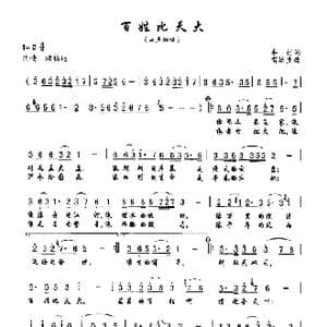 百姓比天大_歌谱投稿_词曲:车行 雷远生