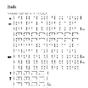 Bada 非洲手鼓谱