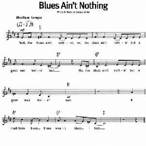 蓝调音乐:Blues Ain't Nothing_外国歌谱