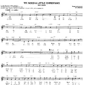 WE NEED A LITTLE CHRISTMAS_外国歌谱