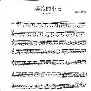 奔跑的小马_歌曲简谱_词曲: 杨会林