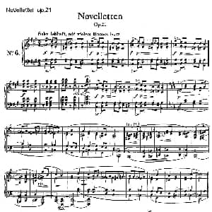 Novelletten Op.21 钢琴谱 罗伯特 舒曼