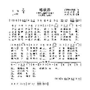 前苏联 喀秋莎_歌谱投稿_词曲:伊萨科夫斯基 勃兰切尔
