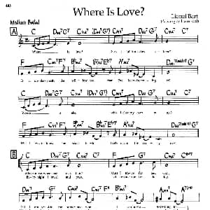 Where Is Love? 钢琴谱