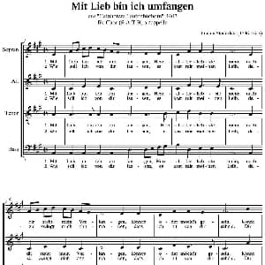 Mit Lieb bin ich umfangen 钢琴谱